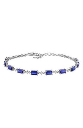 Delmar Blue & White Lab Created Sapphire Bracelet at Nordstrom Rack