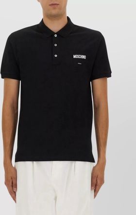 Moschino cotton piqu&eacute; polo shirt
