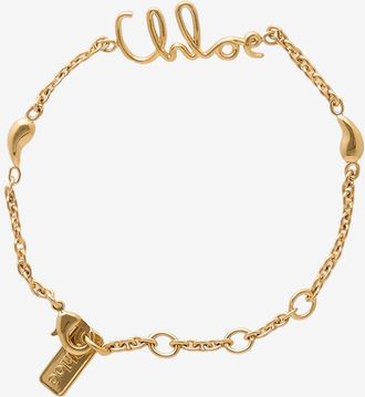 Chloé Vergoldetes Vintage-Kettenarmband Iconic