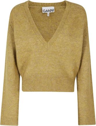 Ganni Donna, Maglie, Verde, S, new