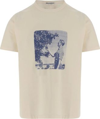 J.W.Anderson Camiseta con estampado gr&aacute;fico Picking Fruit - Tops - Hombre - Beige - XL
