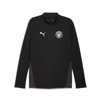 Puma Top da training con zip corta Manchester City da uomo, Accessori, Nero, 3XL