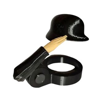 OEM Tap&oacute;n Para Botella De Cerveza, Dise&ntilde;o De Saludo Militar, Funci&oacute;n Antipolvo, Negro, 2 Unidades - C