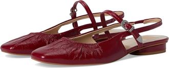 Dolce Vita Rianne Womens Flat Shoes Red Crinkle Patent : 6.5 M, Leather/Rubber