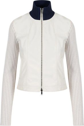 Iceberg Cropped Slim Nylon Jas - Dames - Zomerjassen - Beige - S - Nylon - Jassen