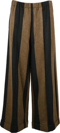 Collection Priv&eacute;e Comfort Fit Trousers - Black/Brown