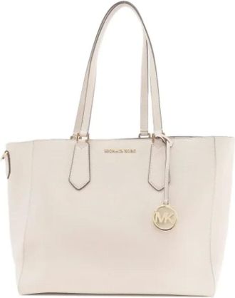 Michael Kors Pre-owned Tote Bags, female, White, Size: ONE SIZE Pre-owned Leather totes