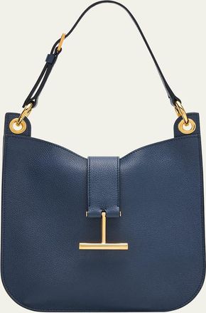 Tom Ford Tara Small Hobo Crossbody in Grained Leather