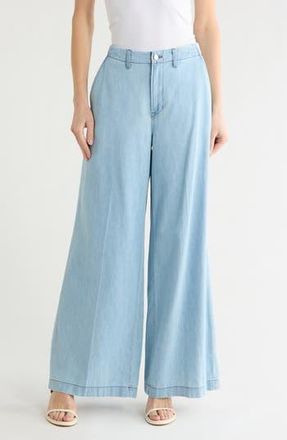 L'agence Runa High Waist Wide Leg Pants in Lozano at Nordstrom Rack, Size 33