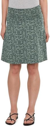 Toad&Co Chaka Skirt Womens Skirt Cilantro Print : SM, Cotton/Jersey/Spandex