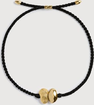 Monica Vinader Gold Antica Cord Bracelet