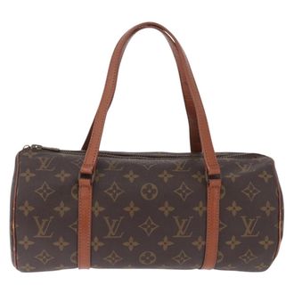 Louis Vuitton Papillon Monogram Canvas Brown Canvas Handbag (Pre-Owned)