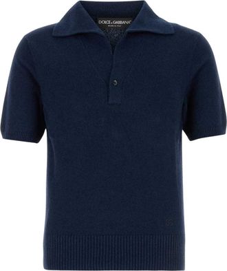Dolce & Gabbana Polo - Heren - Polos - Blauw - M - Katoen - Tops