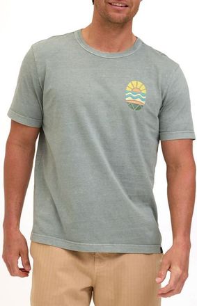 Threads 4 Thought Island Sunrise Graphic T-Shirt in Wasabi at Nordstrom, Size Xx-Large