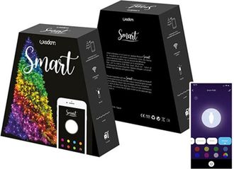 Trade Shop Trade Shop - Catena Di Luci Per Albero Di Natale Smart App Tuya Da 180 Led 18 Metri Wifi Rgb