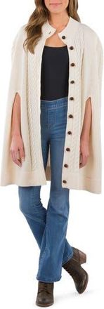 Patricia Nash Cable Knit Cape in Off-White at Nordstrom Rack