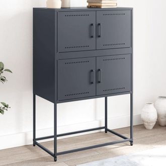vidaXL Credenza Antracite 68,5x38,5x107 cm in Acciaio - Vidaxl