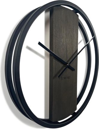 OEM Reloj De Pared De Madera Loft Oval Wengu&eacute; 50 Cm