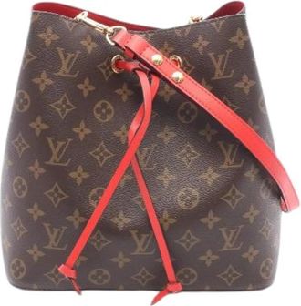 Louis Vuitton Pre-owned Neo Noe Monogram Shoulder Bag - Dames - Vintage Tas - Bruin - ONE Size - Leer - Vintage