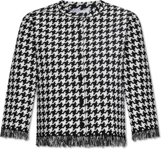 Alexander McQueen Alexander McQueen, Cardigans, female, Black, Size: M Patterned Cardigan