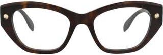 McQ by Alexander McQueen Optical Glasses in Havana Havana Transparent at Nordstrom Rack