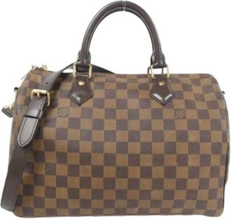 Louis Vuitton Pre-owned Handbags, female, Brown, Size: ONE SIZE Pre-owned Speedy Bandouliere 30 Boston Bag
