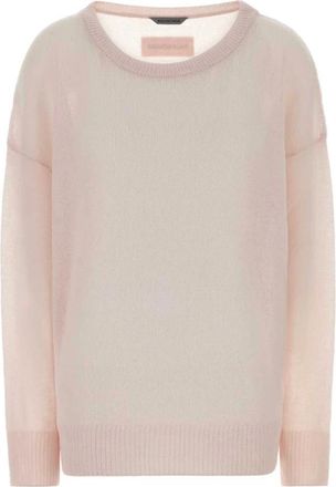Balenciaga Truien & Vesten, Dames, Roze, S, Boxy Foil Jumper