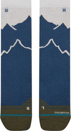 Stance Peaking Hike Crew Socks in Navy at Nordstrom, Size Large