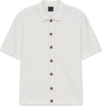 Bugatti Herren Gebreide polo regular fit van katoenmix