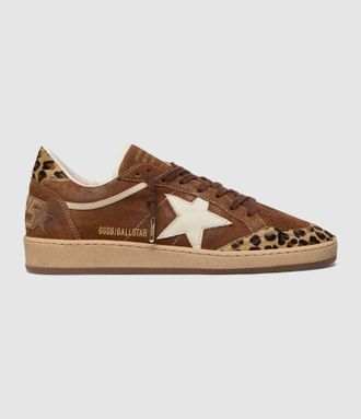 Golden Goose Baskets Ball Star Brown/Leopard/Silver
