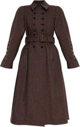 Chlo&eacute; Jas-geruit Jas - Dames - Mantel - Bruin - S - Wol - Jassen
