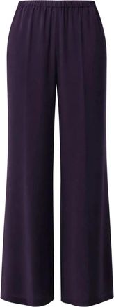Liviana Conti Elasticated Palazzo Pants - Dames - Wijde Broeken - Paars - M - Broeken