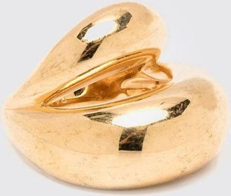 Panconesi Anello Double Blow Up in ottone placcato oro 18 kt