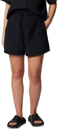 Columbia Holly Hideaway Breezy Shorts Womens Black Drawstring Waist FTS500