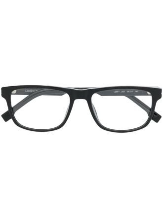 Lacoste logo-detail square-frame glasses - unisex - Acetate - 54 - Black