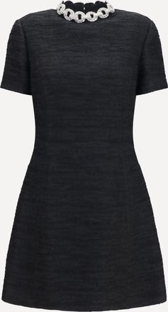 Valentino Abito ricamato con girocollo impreziosito Woman 46
