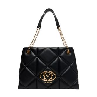 Love Moschino Borsa PU Embossed - Bags - Mujer - Negro - ONE SIZE