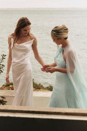 Ila Vela Cowl-Neck Maxi Dress