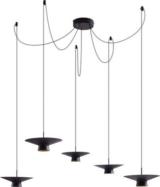 Lindby Lámpara colgante Norvind en Negro de Metal - Lindby