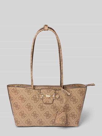 Guess Handtasche mit Logo-Muster Modell JANIE in Cognac, Gr&ouml;&szlig;e 1