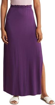 Go Couture One Slit Ruffle Maxi Skirt in Rhodonite at Nordstrom Rack, Size X-Large