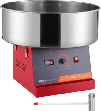 OEM Elektrische Zuckerwattemaschine, 1000 W Zuckerwatteger&auml;te, Kommerzielle Zuckerwattemaschine Mit Edelstahlsch&uuml;ssel & Zuckerl&ouml;ffel, Perfekt F&uuml;r Kinderge