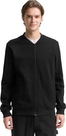 Tom Tailor Denim Sweatshirt TOM TAILOR DENIM, Herren, Gr. XXL, schwarz, Sweatware, Obermaterial: 60% Baumwolle, 40% Polyester, unifarben, regular fit normal, ohne Auss