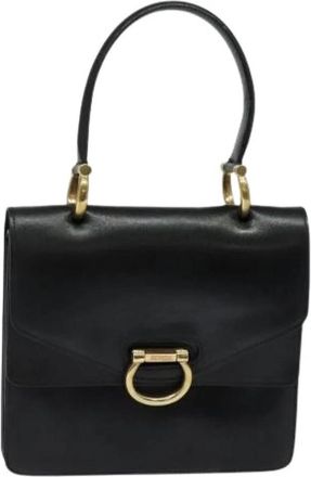 Celine Pre-owned Gancini Handbag - Dames - Vintage Handtas - Zwart - ONE Size - Leer - Vintage