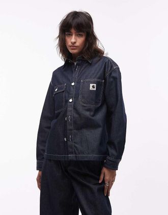 Carhartt Work in Progress Louis - Camicia in denim rigido blu
