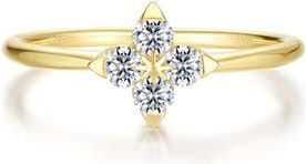 Lafonn Trillium Bloom Simulated Diamond Ring in Gold at Nordstrom, Size 6
