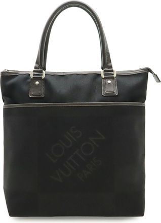 Louis Vuitton Black Noir Damier Geant Canvas Handbag Tote Bag (Pre-Owned)
