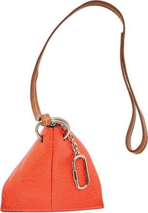 Celine Portamonete a triangolo in pelle - Arancione