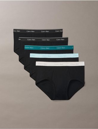 Calvin Klein Mens Cotton Classics 5-Pack Brief - Black - XL