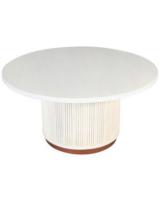 LR Home Lr Home Eames Distressed Fluted Handmade Coffee Table With Hidden Storage